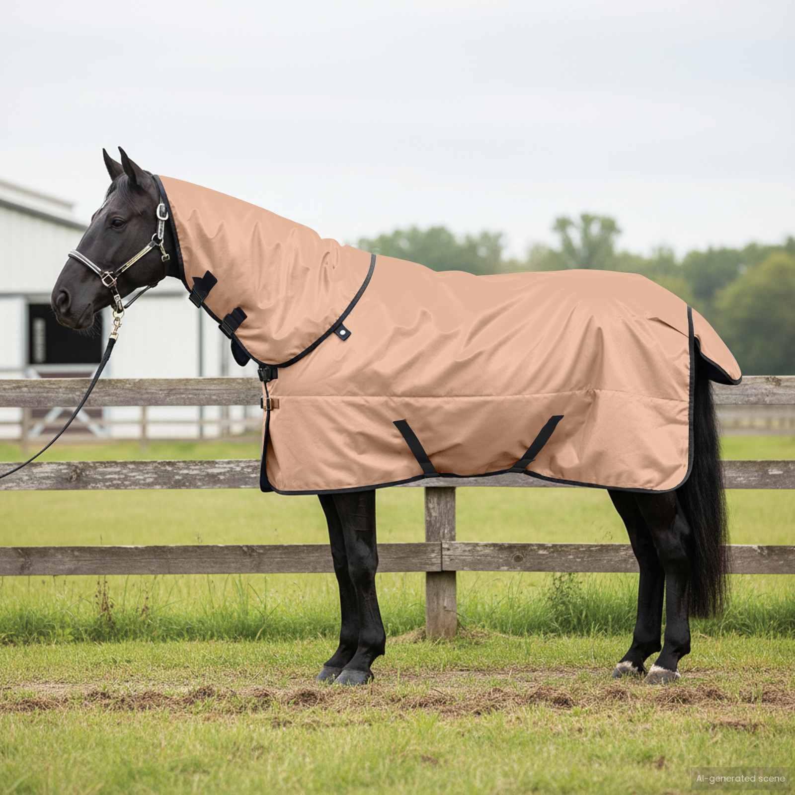 Vidaxx couverture pour cheval cappuccino 125 cm polyester