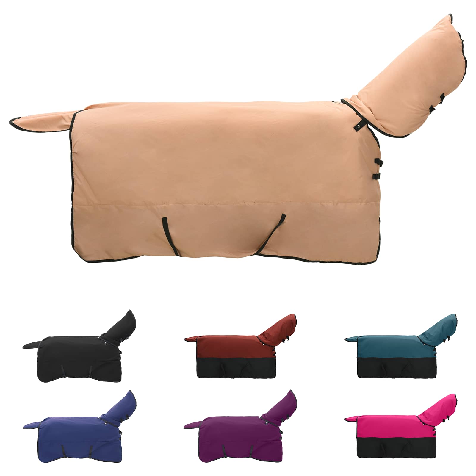 Vidaxx couverture pour cheval cappuccino 125 cm polyester