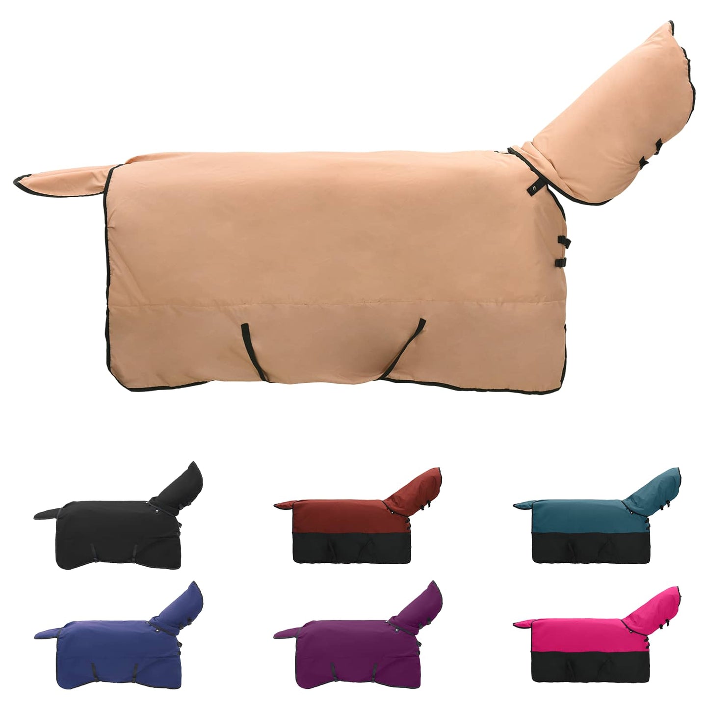 Vidaxx couverture pour cheval cappuccino 155 cm polyester