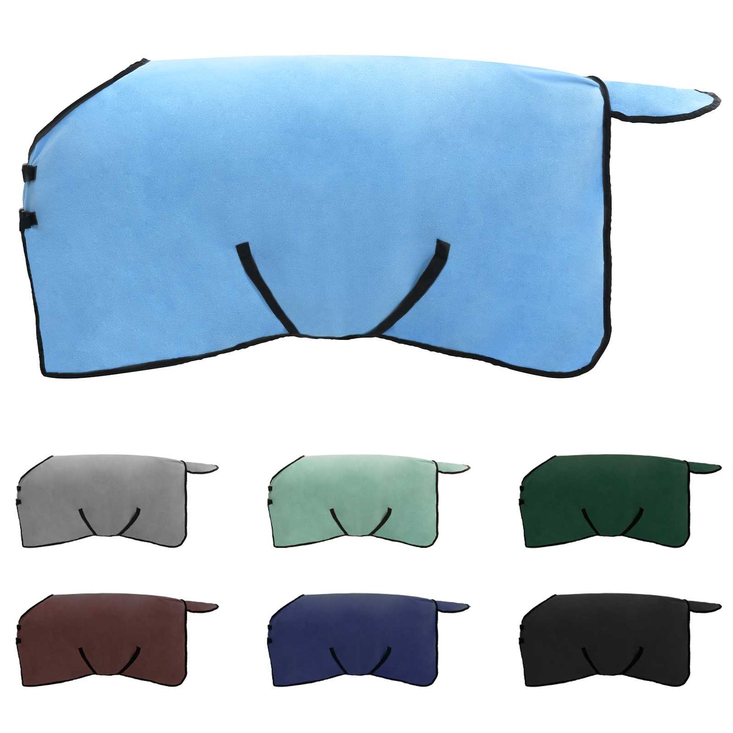 Vidaxxl couverture pour cheval entièrement en polyester aqua