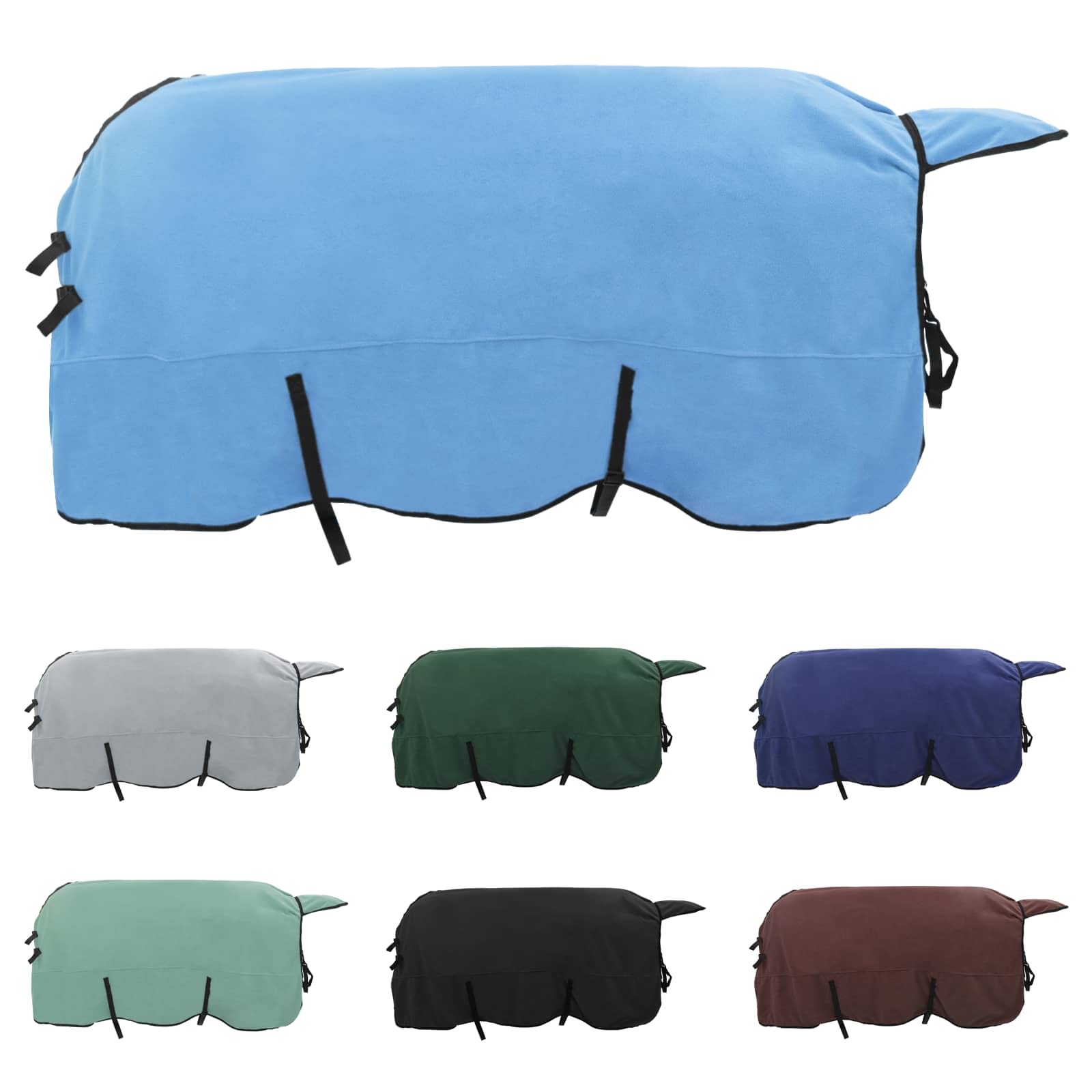 Vidaxxl couverture pour cheval entièrement en polyester aqua