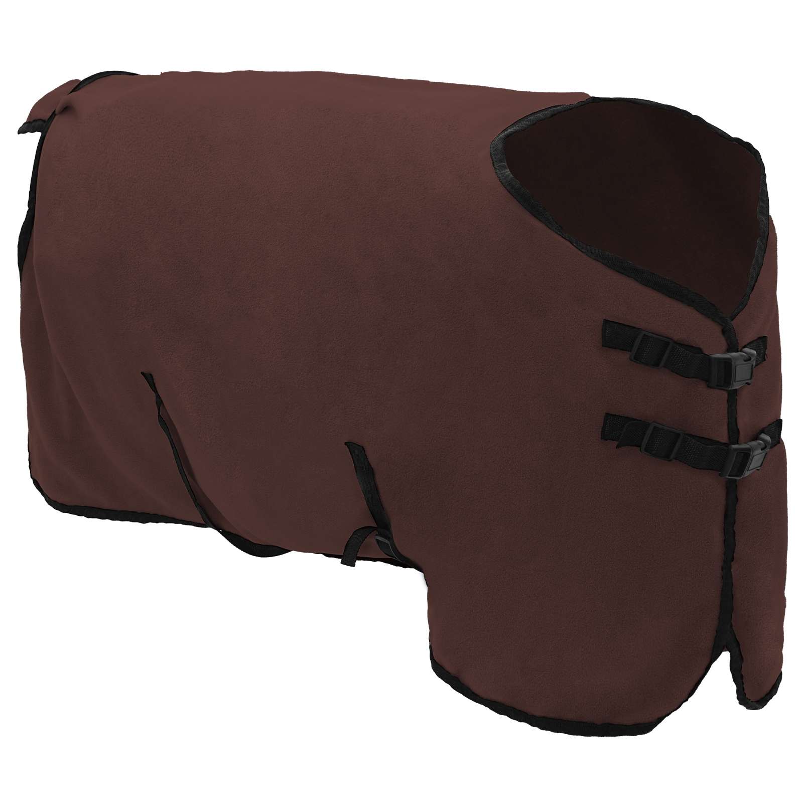 VidaXL couverture pour cheval entièrement en polyester marron foncé