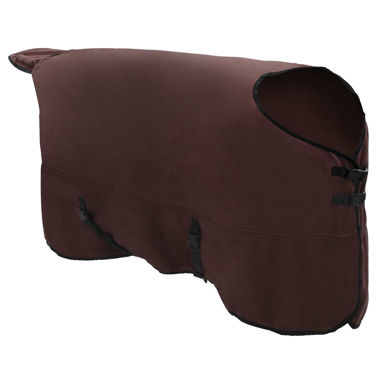 VidaXL couverture pour cheval entièrement en polyester marron foncé