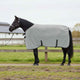 Couverture pour cheval VidaXL entièrement en polyester gris clair et rose