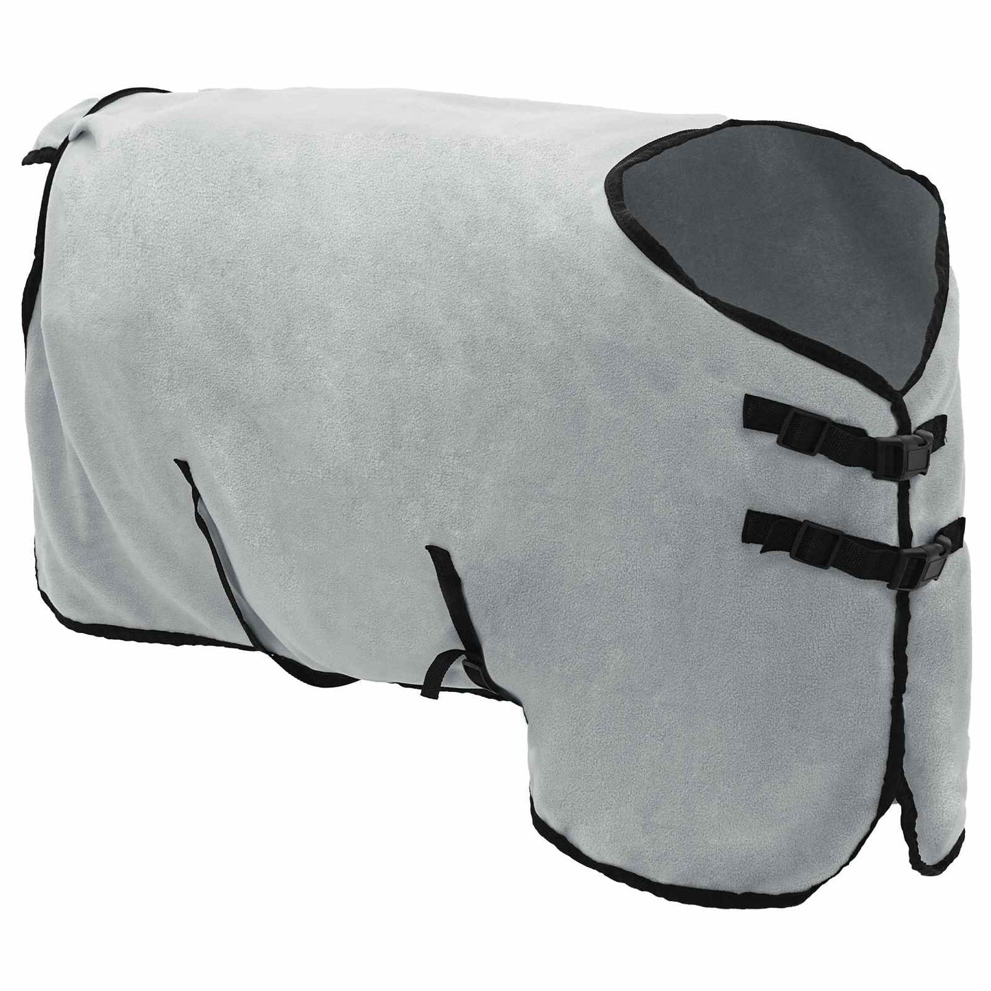 Couverture pour cheval VidaXL entièrement en polyester gris clair et rose