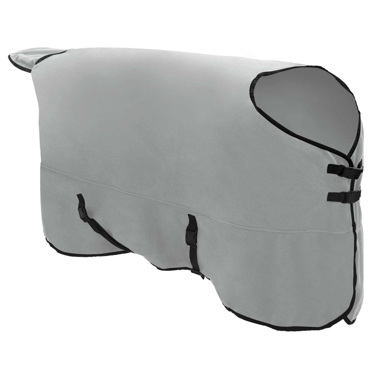 Couverture pour cheval VidaXL entièrement en polyester gris clair et rose