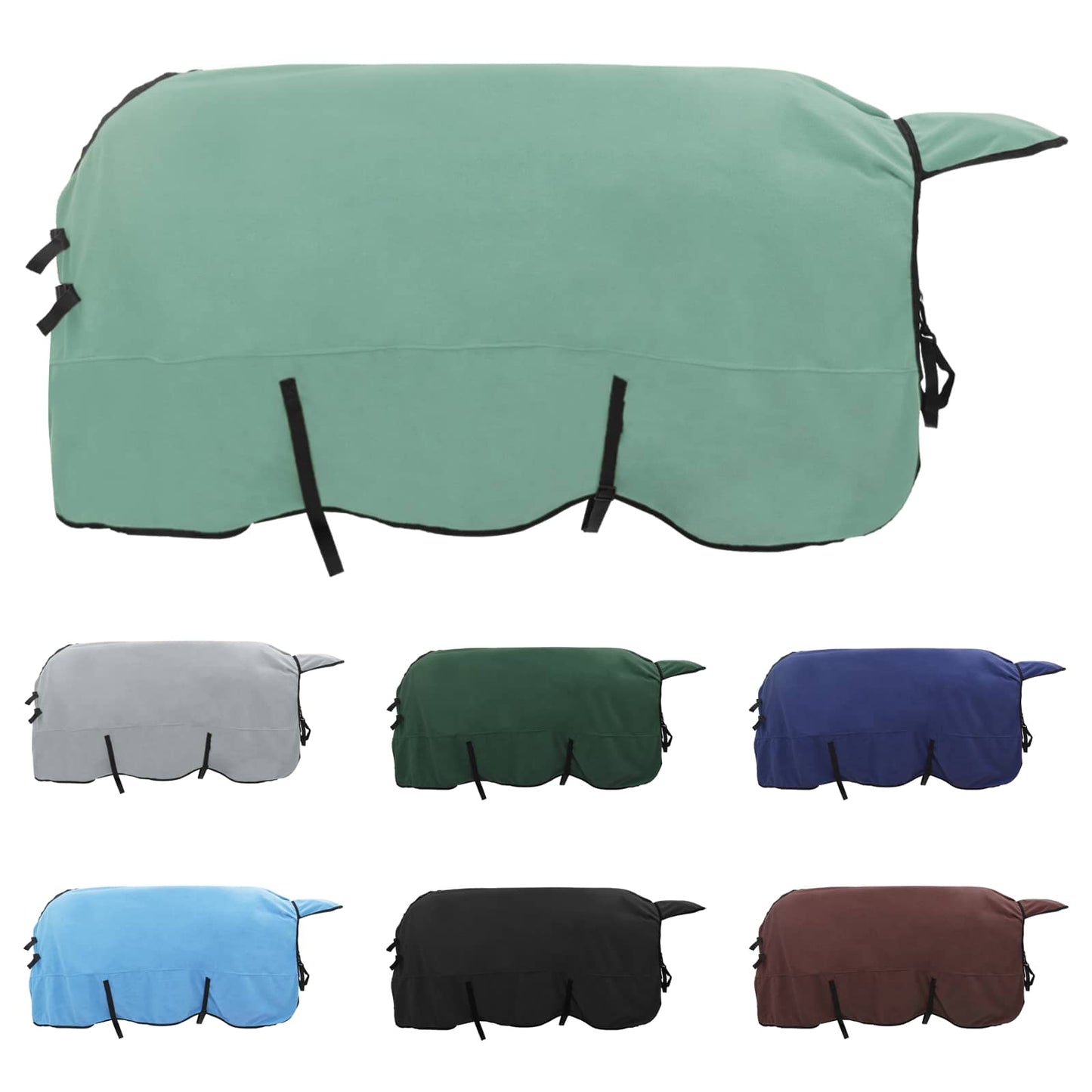 VidaXL couverture cheval spécial vert polyester