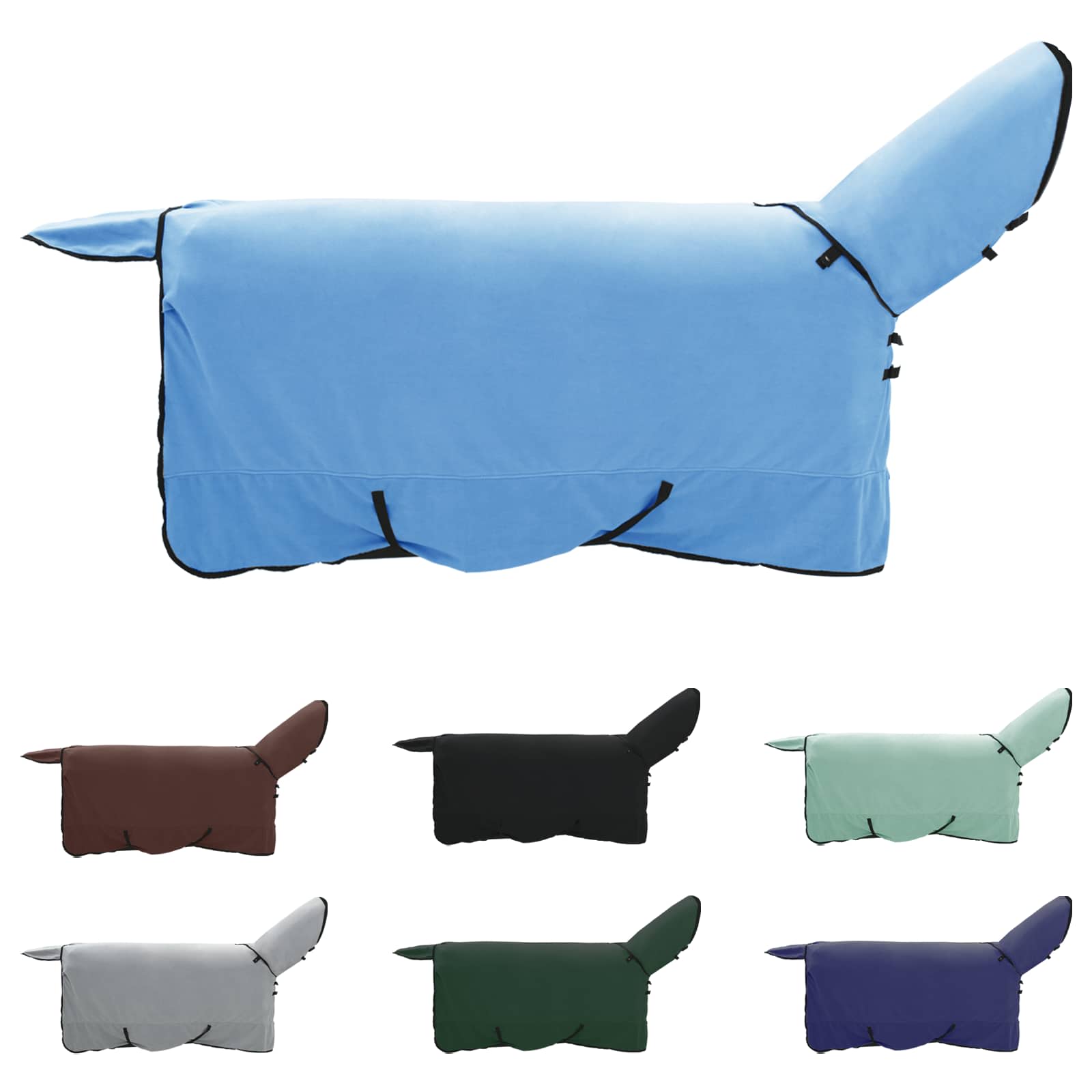 Vidaxxl couverture pour cheval entièrement en polyester aqua
