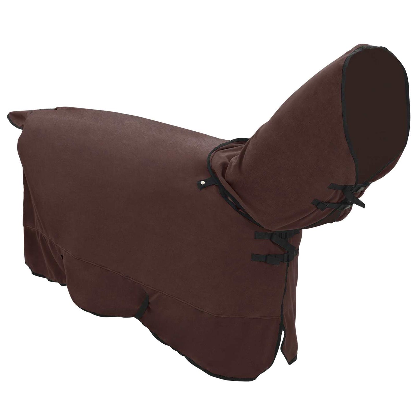 VidaXL couverture pour cheval entièrement en polyester marron foncé