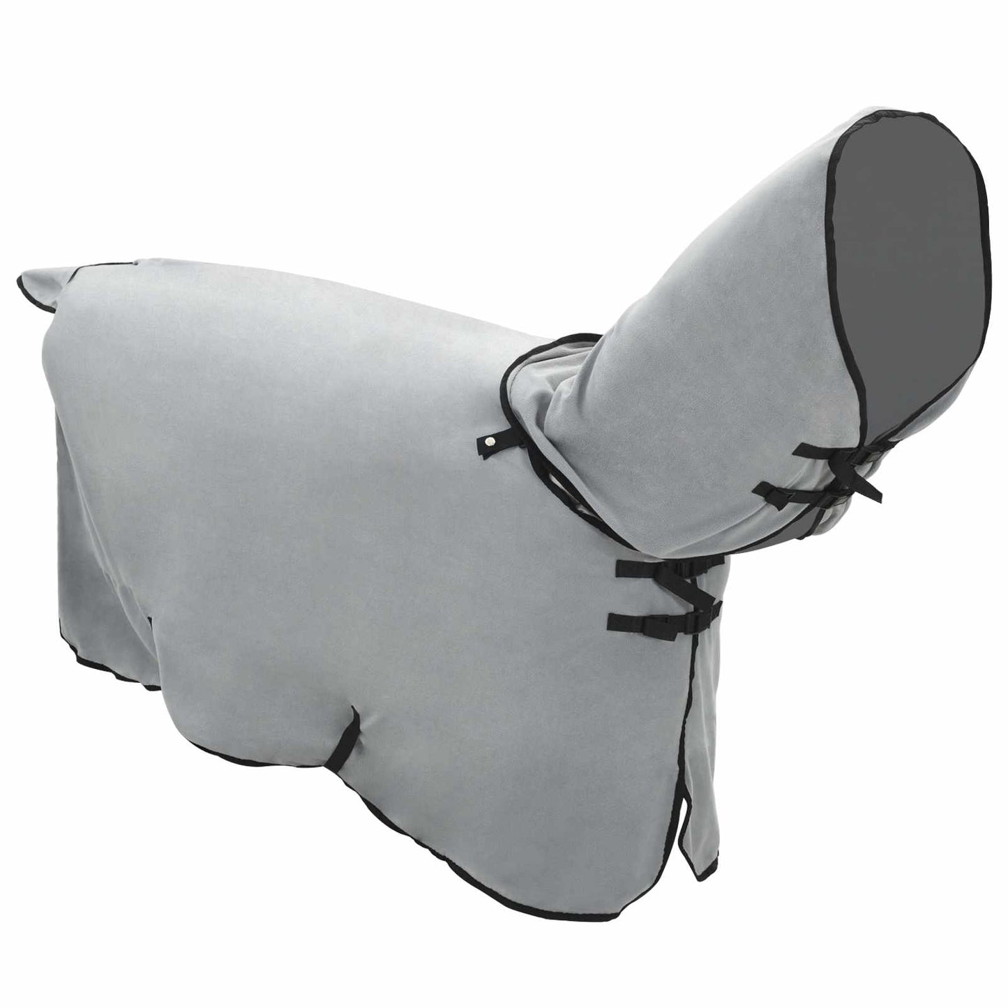 Couverture pour cheval VidaXL entièrement en polyester gris clair et rose