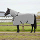 Couverture pour cheval VidaXL entièrement en polyester gris clair et rose