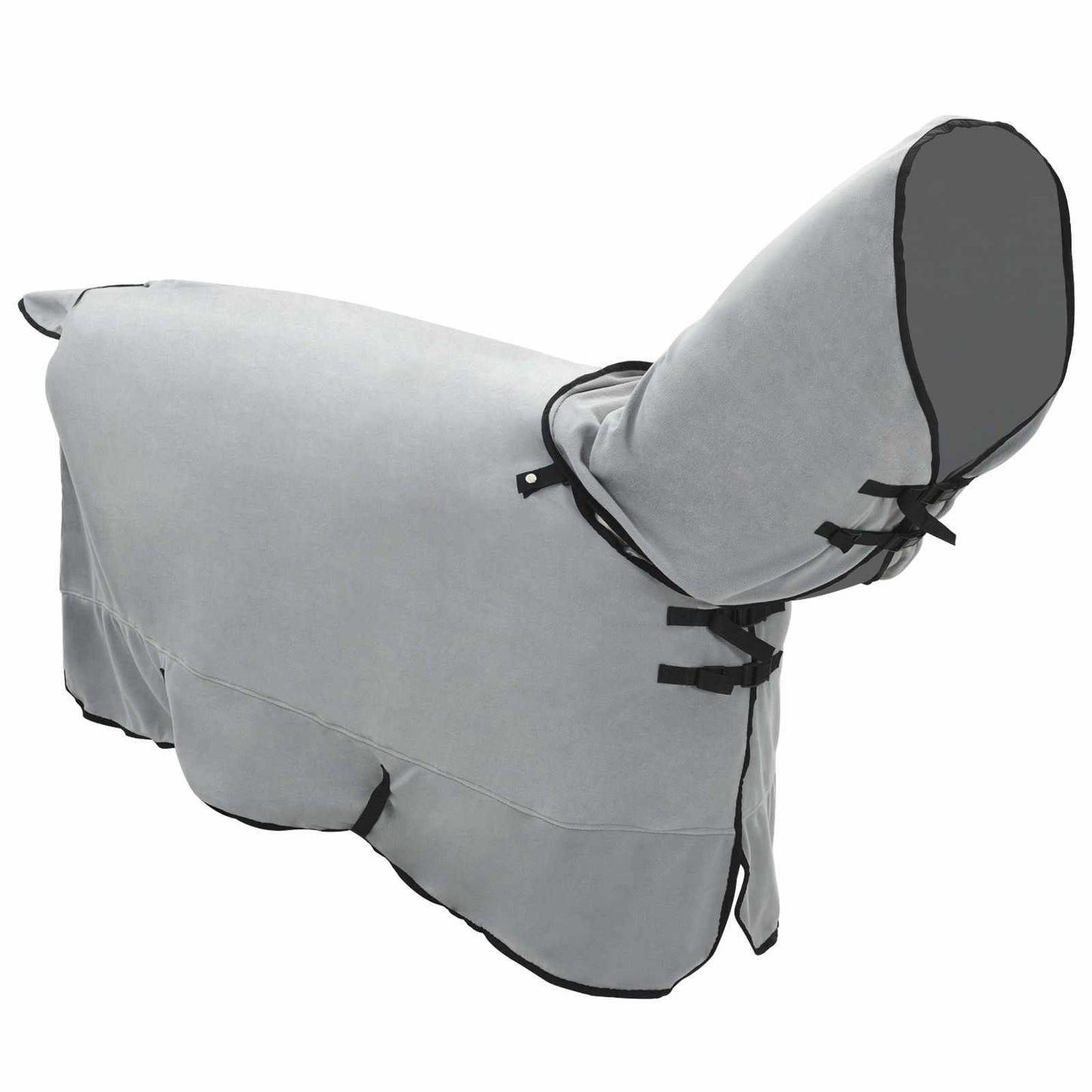 Couverture pour cheval VidaXL entièrement en polyester gris clair et rose