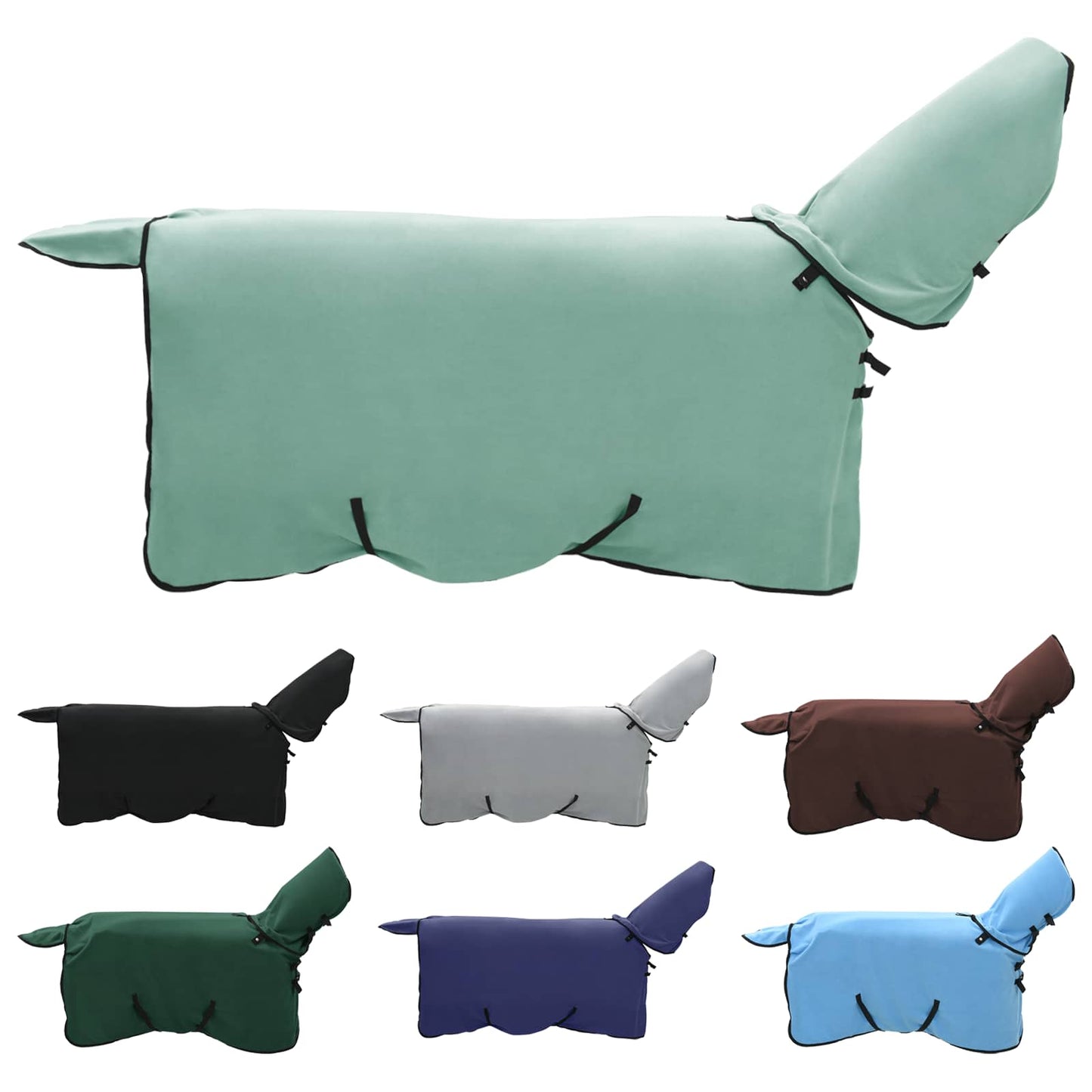 VidaXL couverture cheval spécial vert polyester