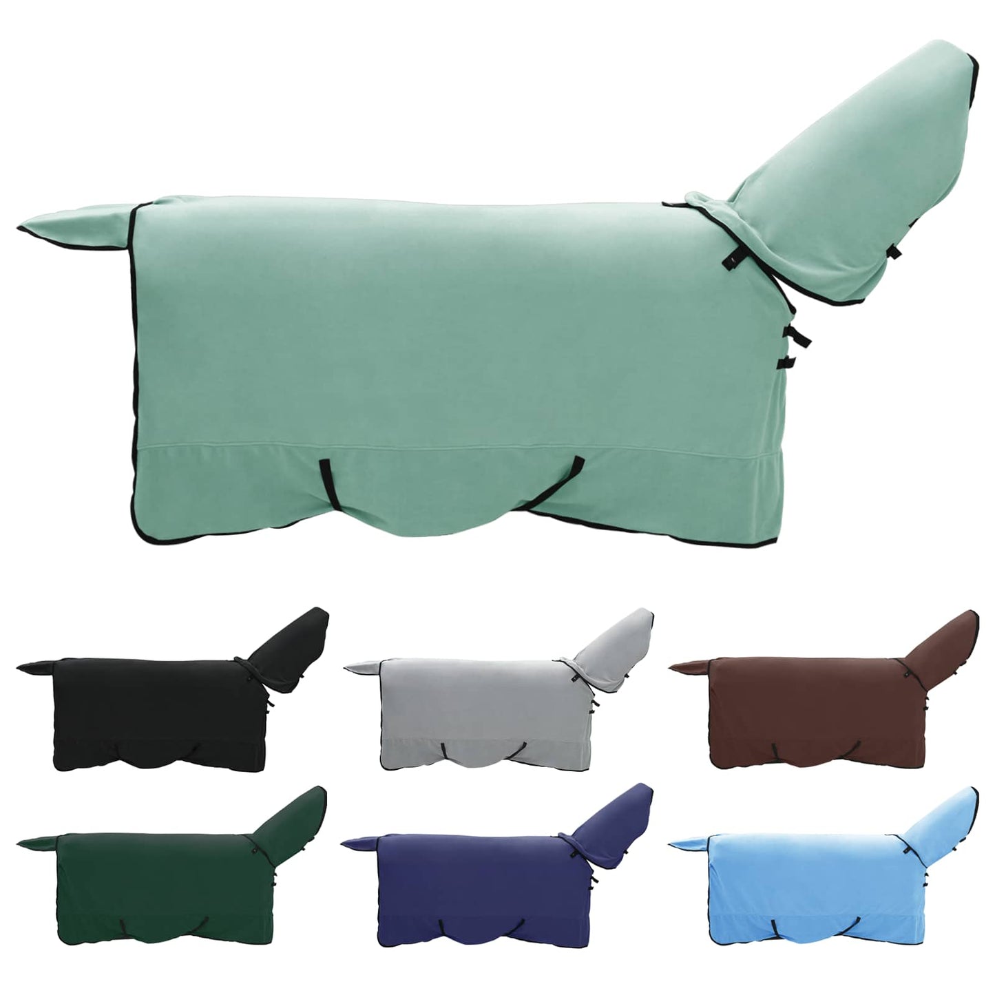 VidaXL couverture cheval spécial vert polyester
