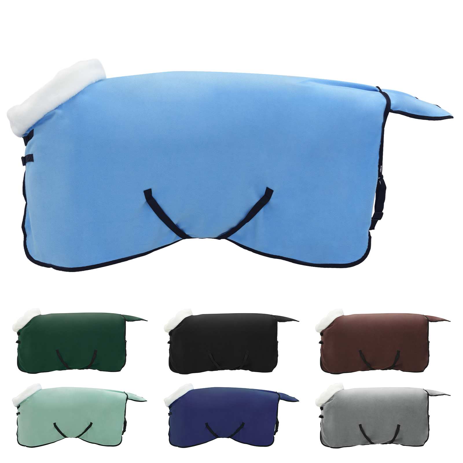 Vidaxx couverture pour cheval full aqua 105 cm polaire