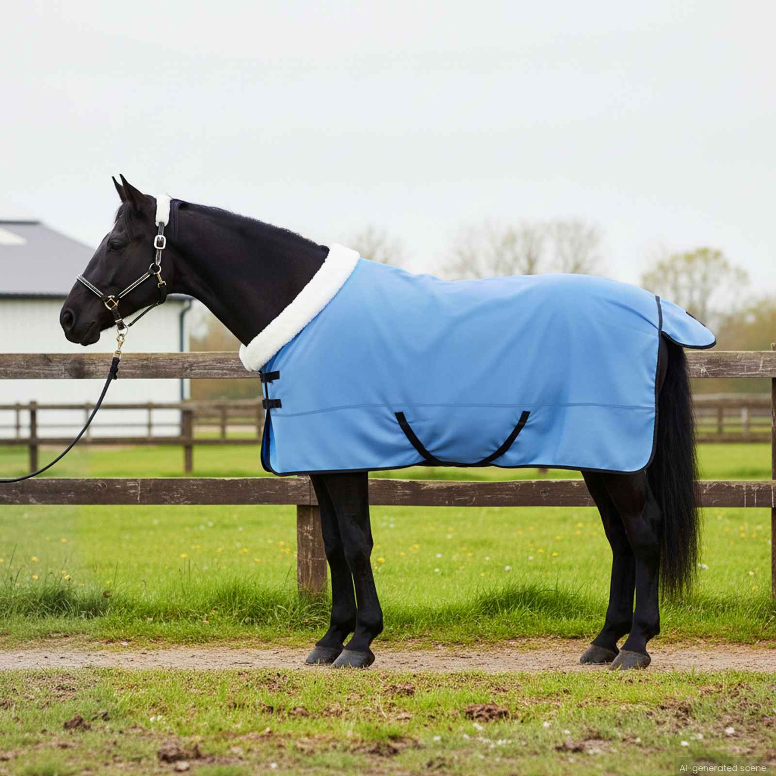 Vidaxx couverture pour cheval full aqua 145 cm polaire