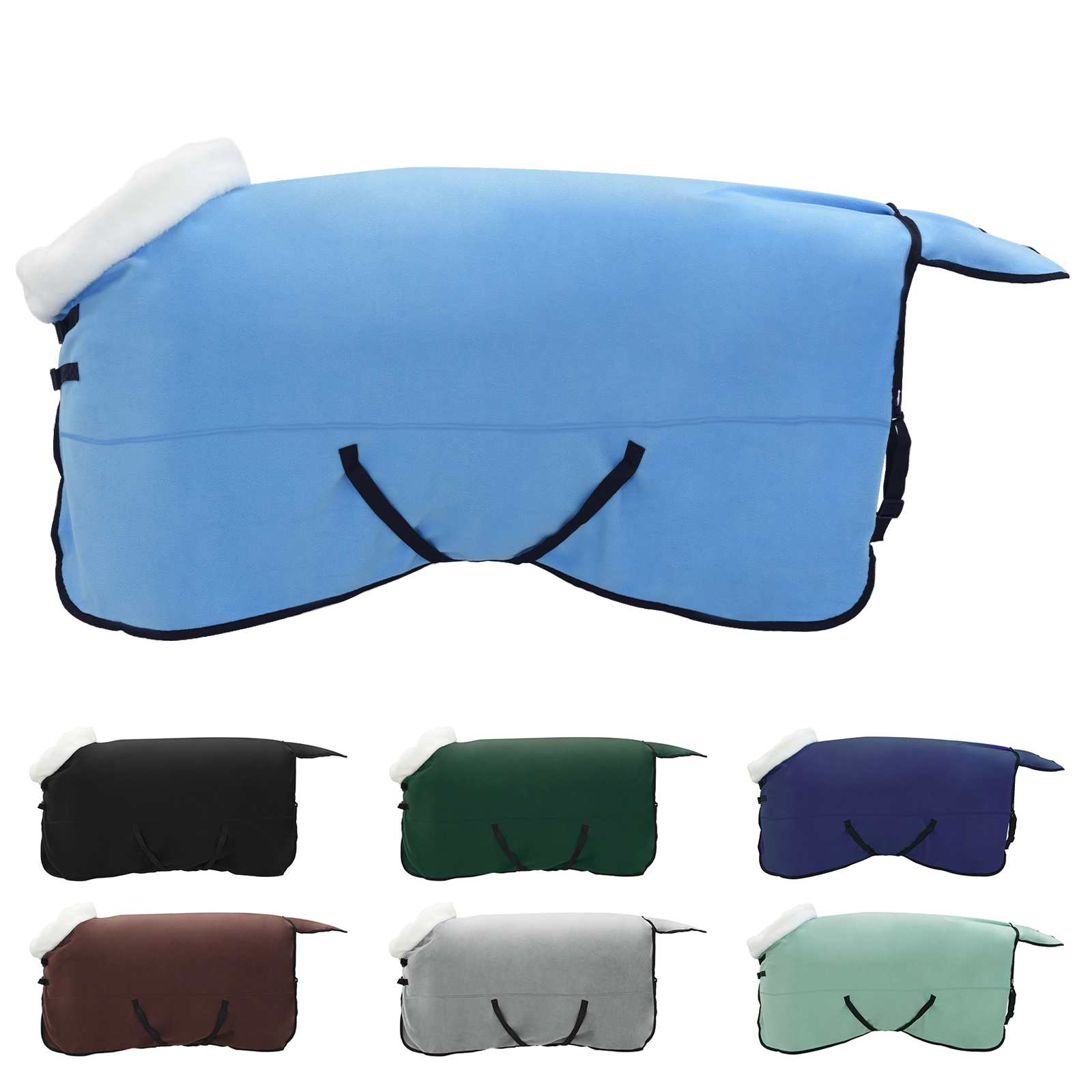 Vidaxx couverture pour cheval full aqua 145 cm polaire