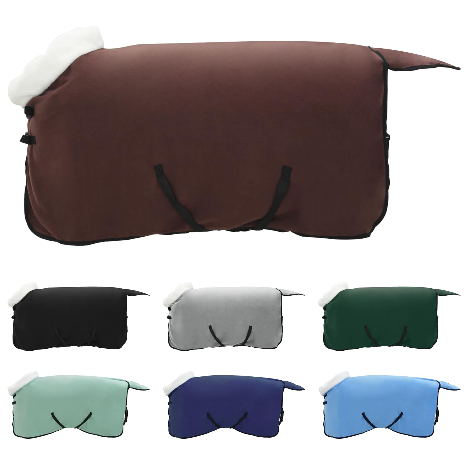 Vidaxx couverture pour cheval entièrement polaire marron foncé 85 cm