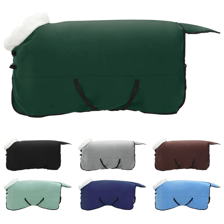Vidaxx couverture pour cheval entièrement polaire vert foncé 125 cm
