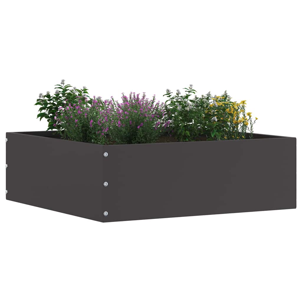 Vidaxx bordure de jardin noir 40 x 40 x 13 cm en acier
