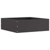 Vidaxl bordure de jardin 6 pcs noir 40 x 40 x 13 cm acier