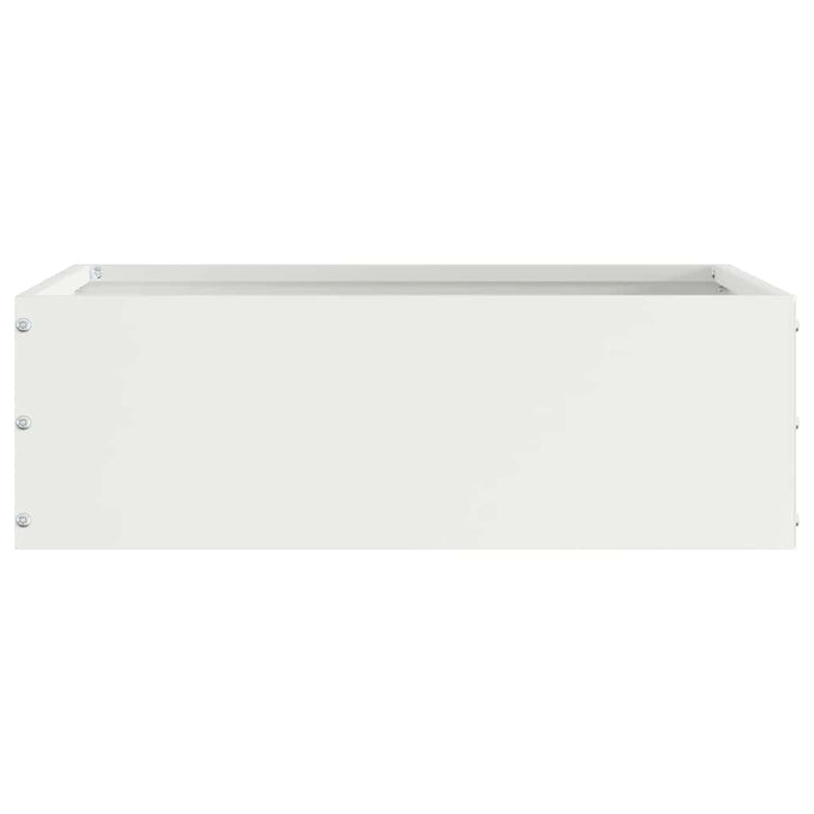 Vidaxx bordure de jardin blanc 40 x 40 x 13 cm en acier