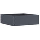 Vidaxl bordure de jardin anthracite 40 x 40 x 13 cm acier
