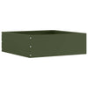 Vidaxxl bordure de jardin vert olive 40 x 40 x 13 cm acier