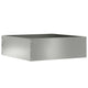 Vidaxl bordure de jardin argent 40 x 40 x 13 cm en acier galvanisé