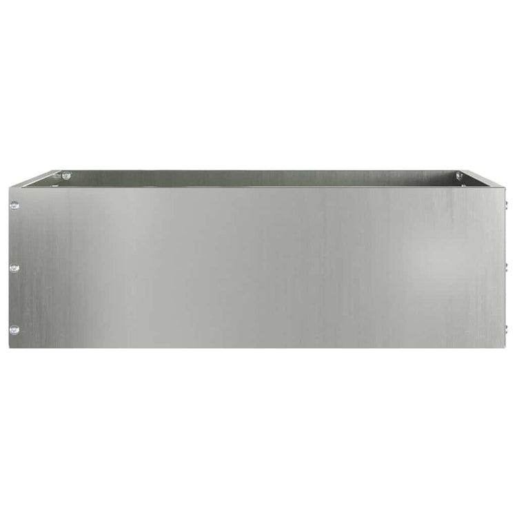 Vidaxl bordure de jardin argent 40 x 40 x 13 cm en acier galvanisé