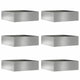 Vidaxl bordure de jardin 6 pcs argent 40 x 40 x 13 cm acier galvanisé