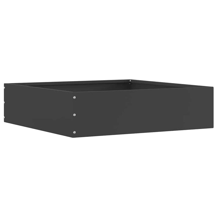 Vidaxx bordure de jardin noir 50 x 50 x 13 cm en acier
