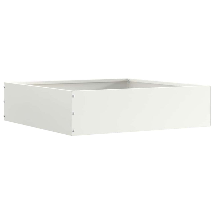 Vidaxx bordure de jardin blanc 50 x 50 x 13 cm en acier