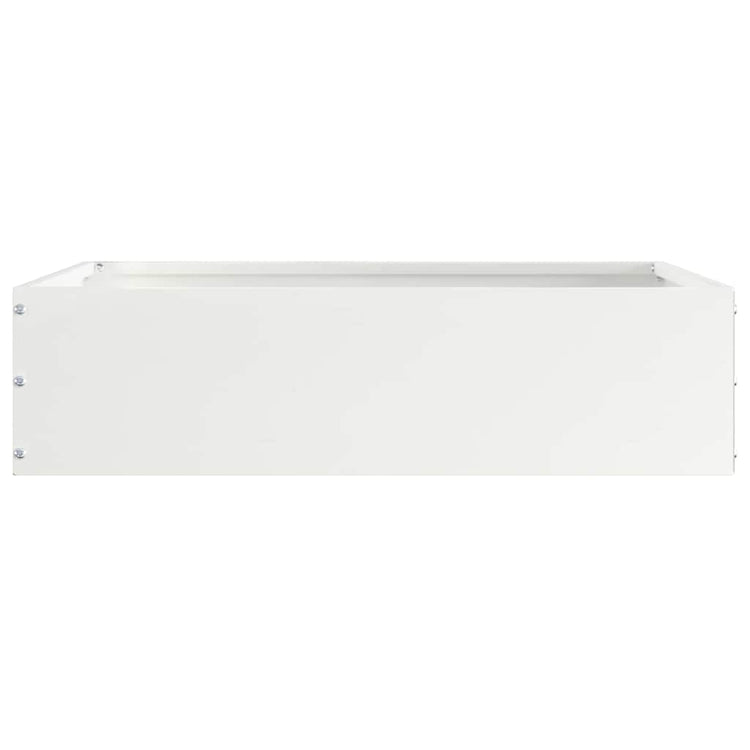 Vidaxx bordure de jardin blanc 50 x 50 x 13 cm en acier