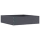Vidaxl bordure de jardin anthracite 50 x 50 x 13 cm acier