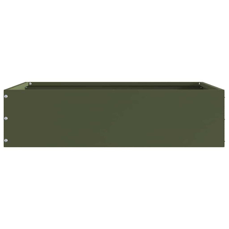 Vidaxx bordure de jardin vert olive 50 x 50 x 13 cm acier