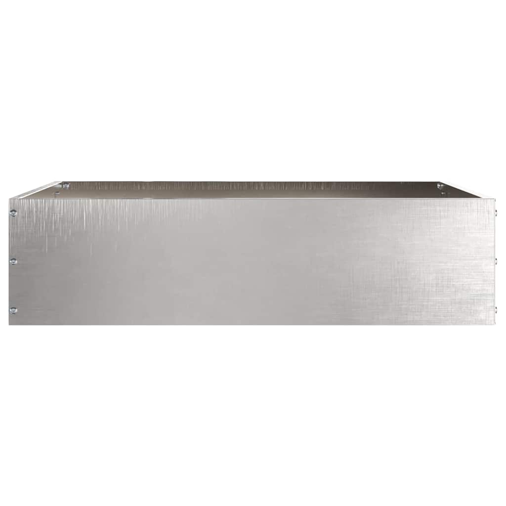 Vidaxx bordure de jardin argent 50 x 50 x 13 cm en acier inoxydable