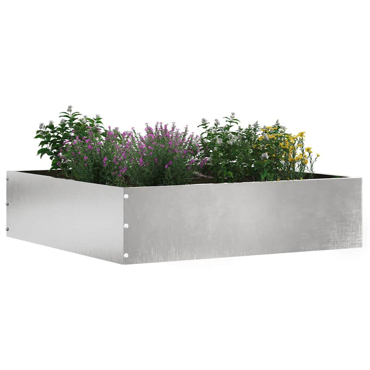 Vidaxx bordure de jardin argent 50 x 50 x 13 cm en acier inoxydable