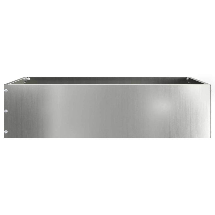 Vidaxl bordure de jardin argent 50 x 50 x 13 cm en acier galvanisé