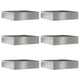 Vidaxl bordure de jardin 6 pcs argent 50 x 50 x 13 cm acier galvanisé