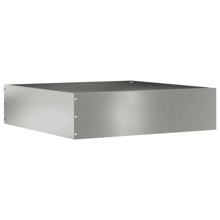 Vidaxl bordure de jardin 6 pcs argent 50 x 50 x 13 cm acier galvanisé