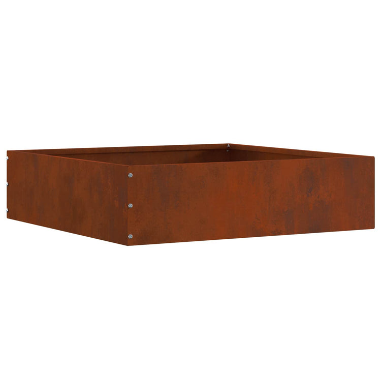 Vidaxl bordure de jardin rouillé 50 x 50 x 13 cm acier corten