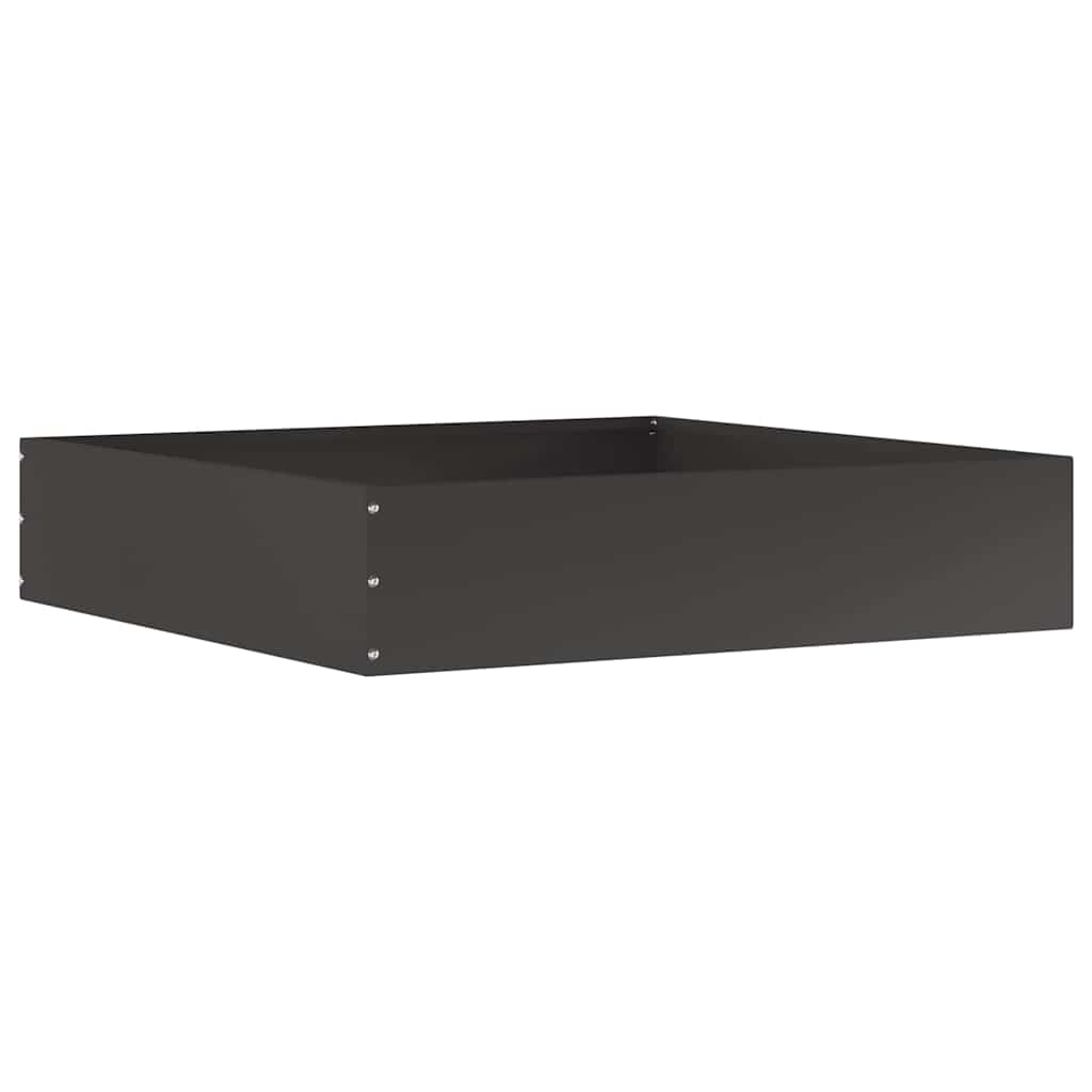 Vidaxx bordure de jardin noir 60 x 60 x 13 cm en acier