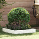 Vidaxx bordure de jardin blanc 60 x 60 x 13 cm en acier