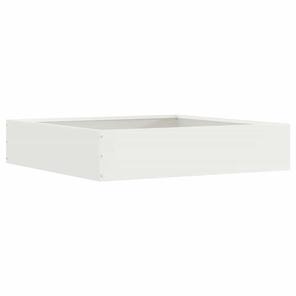 Vidaxx bordure de jardin blanc 60 x 60 x 13 cm en acier