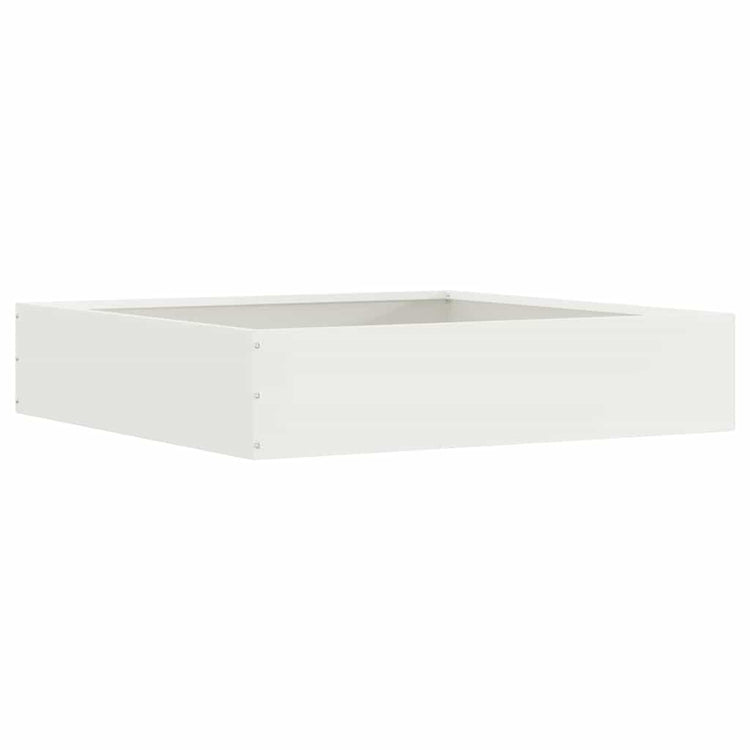Vidaxx bordure de jardin blanc 60 x 60 x 13 cm en acier