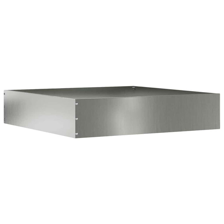 Vidaxl bordure de jardin argent 60 x 60 x 13 cm en acier galvanisé