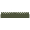 Vidaxl bordures de pelouse 10 pcs vert olive 103 x 0,05 x 22 cm acier