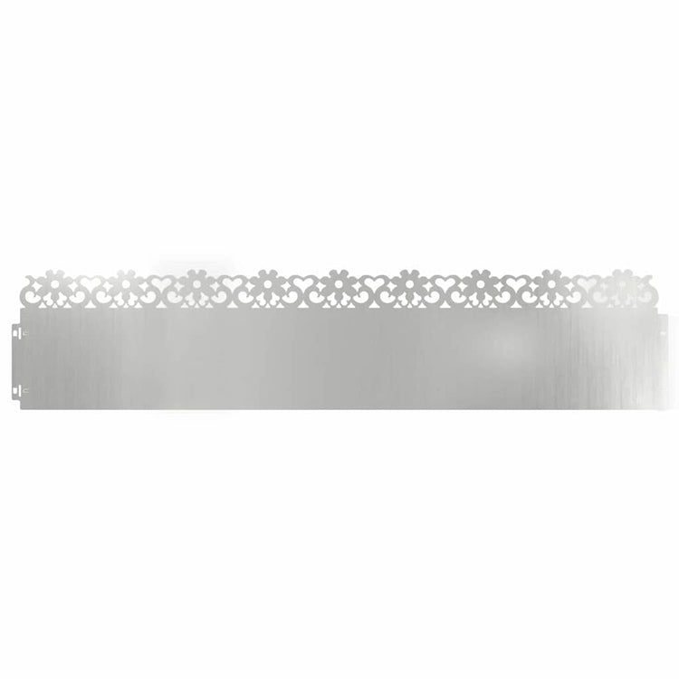 Vidaxl bordures de pelouse 30 pcs argent 103 x 0,05 x 22 cm