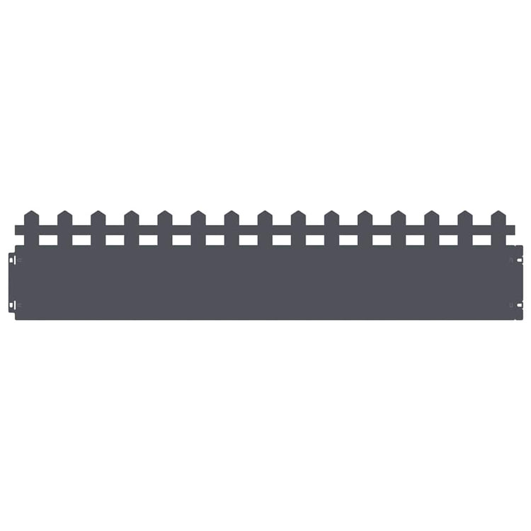 Vidaxl bordures de pelouse 20 pcs anthracite 103 x 0,05 x 22 cm acier